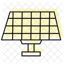Economia De Energia Solar Cor Sombra Icone Thinline Ícone
