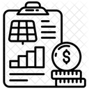 Economia De Paineis Solares Orcamento Solar Orcamento Financeiro Ícone
