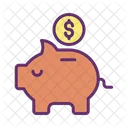 Dolar Do Banco Mpiggy Poupanca Em Dolares Poupanca Icon