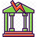 Economic Crisis Bank Icon