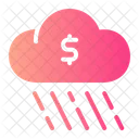 Economic Crisis Storm Cloud Icon