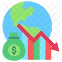 Recession Decline Downturn Icon