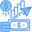 Economic Growth Money Increase Icon
