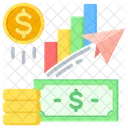 Economic Growth Money Increase Icon