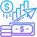 Economic Growth Money Increase Icon