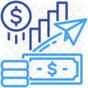 Economic Growth Money Increase Icon