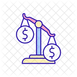 Economic imbalance  Icon