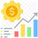 Economic Trends Sales Management Icon