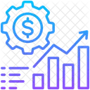 Economic Trends Sales Management Icon