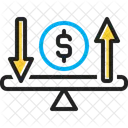 Equilibrio Economico Financiero Monetario Recompensa Remunerativo Rentable Material Inversion Productiva Icono