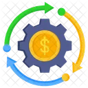 Economie Economie Circulaire Flux De Tresorerie Icône