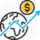 Economie Entreprise Diagramme Icône