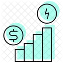 Economie Energie Marche Icône