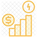 Economie Energie Marche Icône
