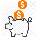 Epargne Argent Liquide Dollar Icon