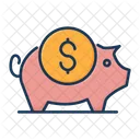 Banque Argent Cochon Icon