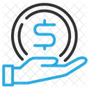 Main Dollar Argent Icon