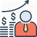 Economist Accountant Bank Banking Capitalist Finance Management Analysis Icon