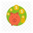 Poupanca Penny Bank Fundos De Emergencia Ícone