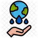 Salve A Agua Salve O Mundo Gota Dagua Ícone