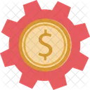 Business Cog Dollar Icon
