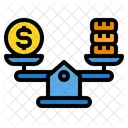 Balance Scale Money Icon