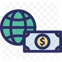 Economy Dollar Paper Money Icon