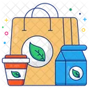 Eco Parcel Eco Package Eco Bag Icon