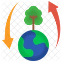 Ecosistema Tierra Verde Energia Limpia Energias Renovables Sostenibilidad Agricultura Organica Icono