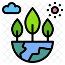 Ecosystem Environment Tree Icon