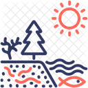 Ecosystem Sea Fish Icon
