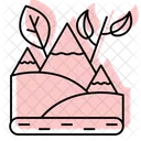Ecotourism Color Shadow Thinline Icon 아이콘