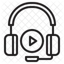 Ecoute De Musique Musique Ecoute Icône