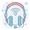 Casque Sans Fil Casque Wifi Appareil Audio Icône