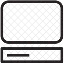 Moniteur Ordinateur De Bureau Plat Icône