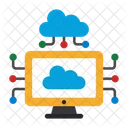 Écran de stockage en nuage  Icône