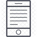 Tablette Ecran En Ligne Icône