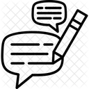 Ecrire Ecrire Texte Icône