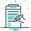 Ecrire Inscrire Composer Griffonner Lettre Manuscrite Message Epistolaire Noter Bloc Notes Transcrire Icône