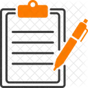 Ecriture Stylo Cahier Icône