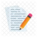 Ecriture Ecrire Stylo Icône