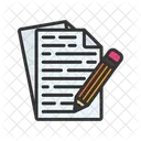 Ecriture Ecrire Stylo Icône