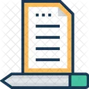 Ecriture Composition Crayon Icon