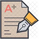 Documentation Paperasse Signature Icon