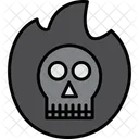Ectoplasm Skull Halloween Icon
