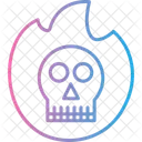 Ectoplasm Skull Halloween Icon