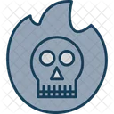 Ectoplasm Skull Halloween Icon