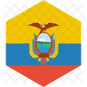 Ecuador Flag World Icon