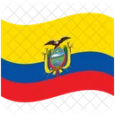Flagge Land Ecuador Symbol
