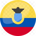 Ecuador Flag Country Icon